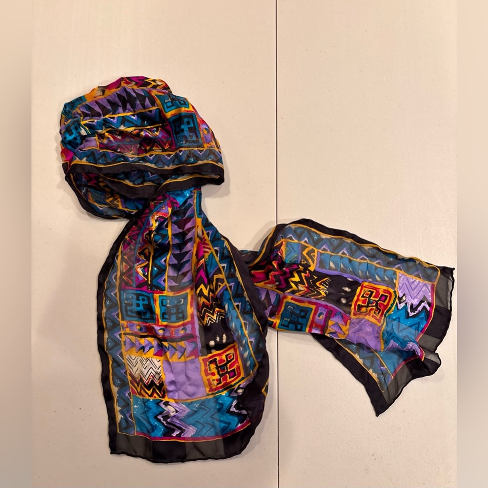 Women’s rectangular 100% silk scarf - image 7